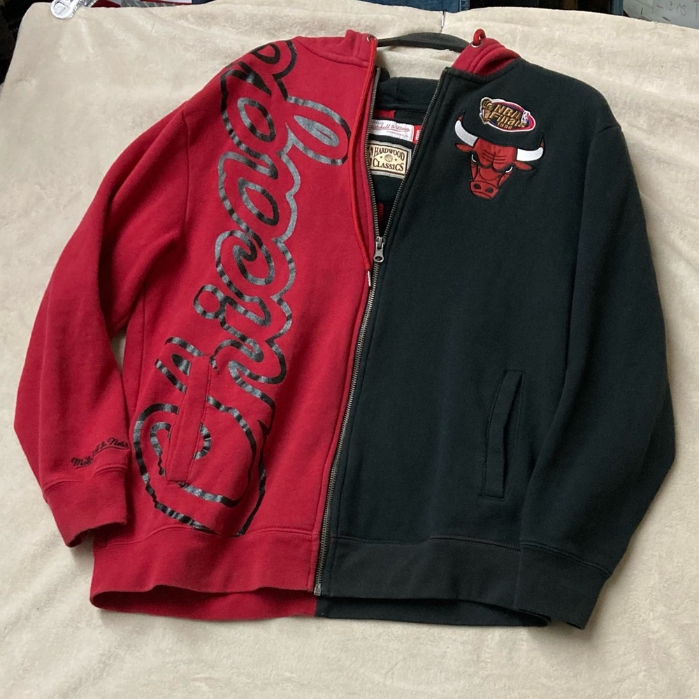 Mitchell & Ness Chicago Bulls Finals Hoodie Men's Size Medium Championship 1996